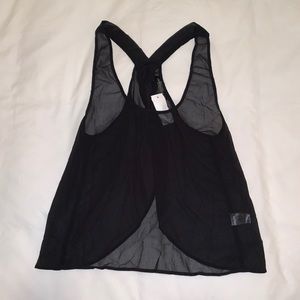 NWT 🏷 Sheer Open Back Top